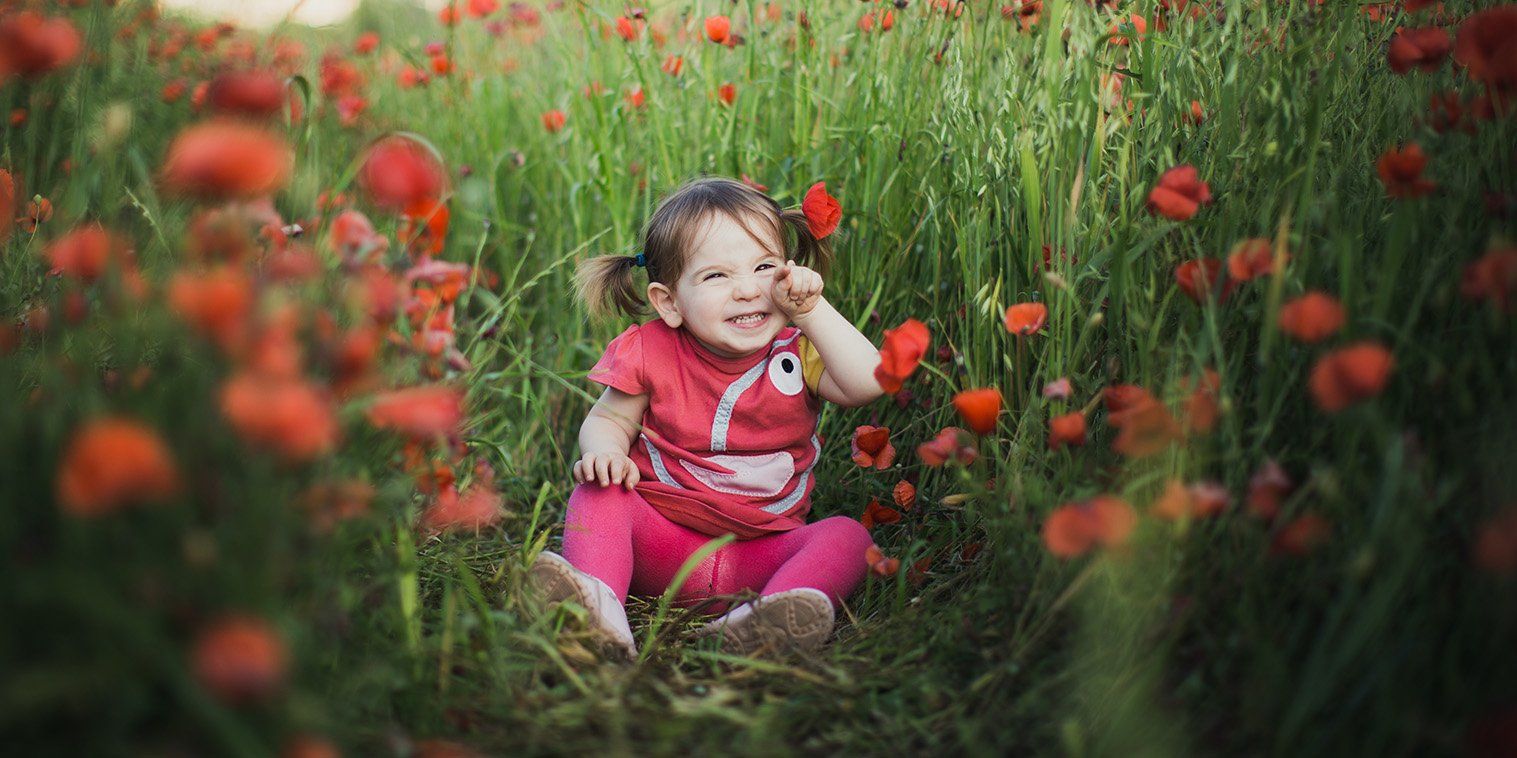 sesión de fotos familiar en primavera con amapolas y perro en barcelona (12)